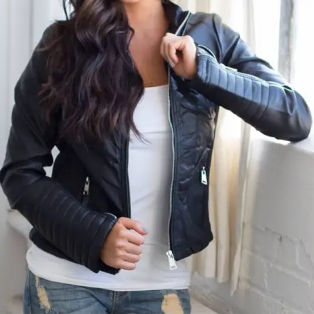 Faux Leather Jacket